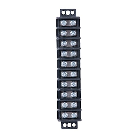 Terminal Block, 600 V, 30 A, 10 Pole, 2 Row